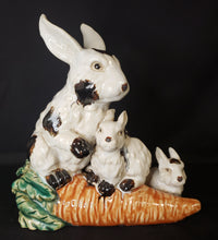 Load image into Gallery viewer, Glazed Ceramic Rabbit Family
