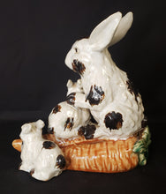 Load image into Gallery viewer, Glazed Ceramic Rabbit Family
