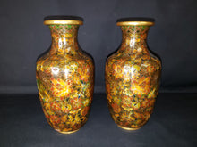 Load image into Gallery viewer, Brass Cloisonne Enamel Vases
