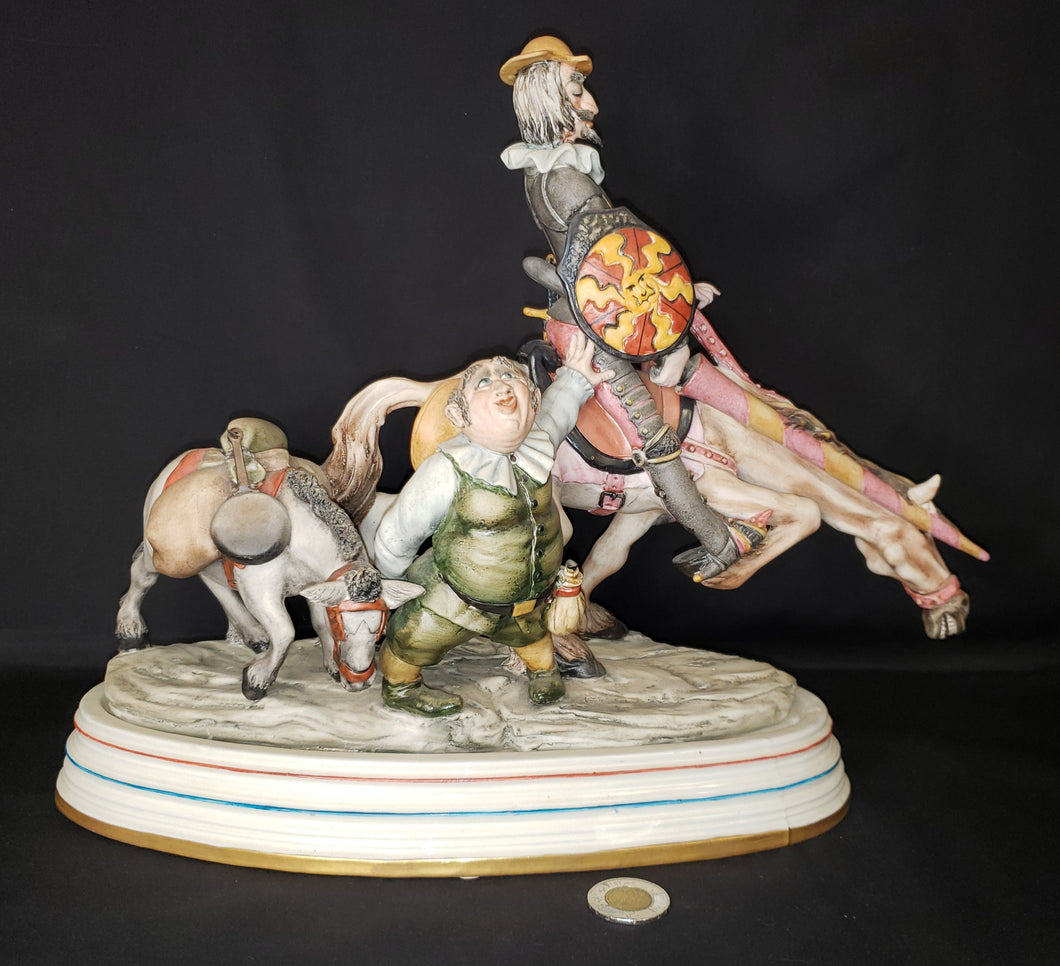 Porcelain Don Quixote and Sancho Panza Figurine