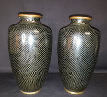 Load image into Gallery viewer, Brass Cloisonne Enamel Vases
