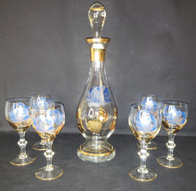 Load image into Gallery viewer, Bohemian Glass Decanter and Glasses
