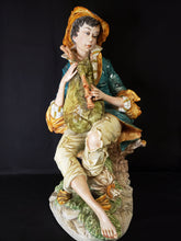 Load image into Gallery viewer, Bagpipe Boy Porcelain Figurine
