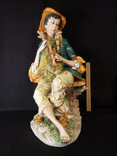 Load image into Gallery viewer, Bagpipe Boy Porcelain Figurine
