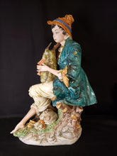 Load image into Gallery viewer, Bagpipe Boy Porcelain Figurine
