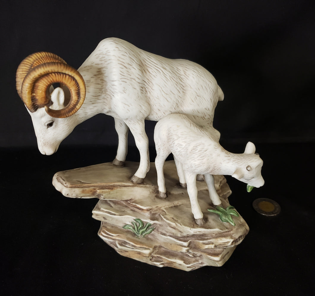 Porcelain Big Horn Sheep Figurine