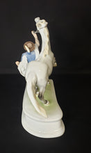 Load image into Gallery viewer, Herend Porcelain Figurine - &quot;Horse With Trainer&quot;
