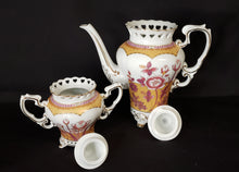 Load image into Gallery viewer, Victorian Royals Gold Porcelain Tea Set
