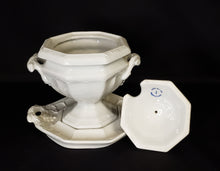 Load image into Gallery viewer, Ironstone Compote Dish with Lid
