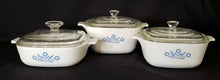 Load image into Gallery viewer, Corningware Casserole Dishes with Lids and Rack
