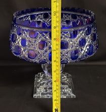 Load image into Gallery viewer, Bohemian Crystal Pedestal Compote Bowl
