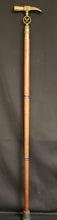 Load image into Gallery viewer, Brass Hammer Head Walking Stick/Cane
