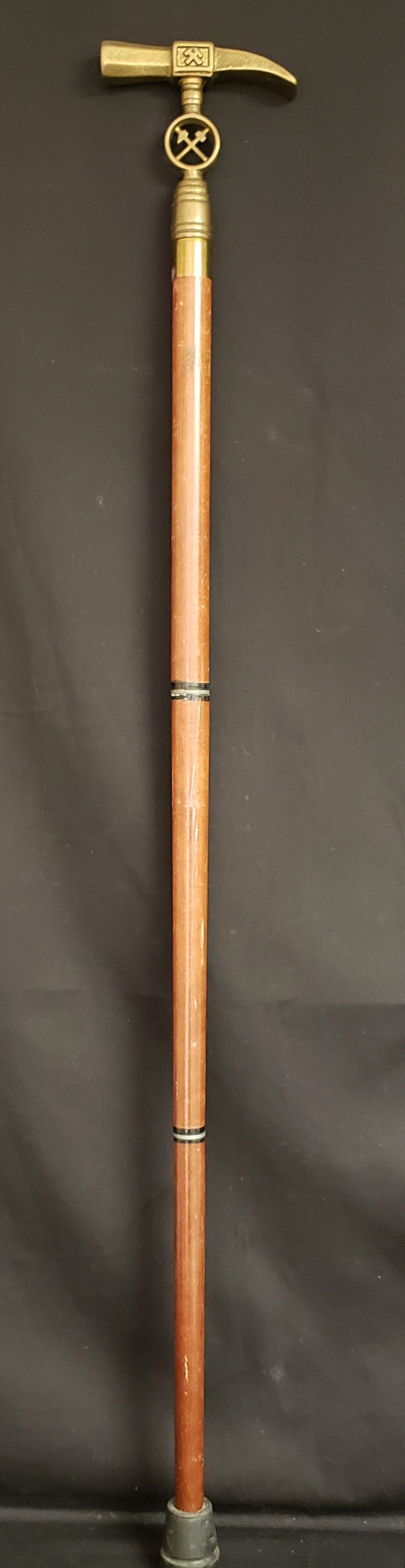 Brass Hammer Head Walking Stick/Cane