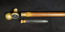 Load image into Gallery viewer, Brass Round Top Captains Walking Stick
