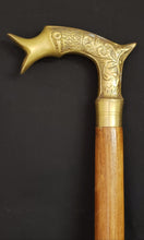 Load image into Gallery viewer, Brass Figurative Handle Walking Stick/Cane
