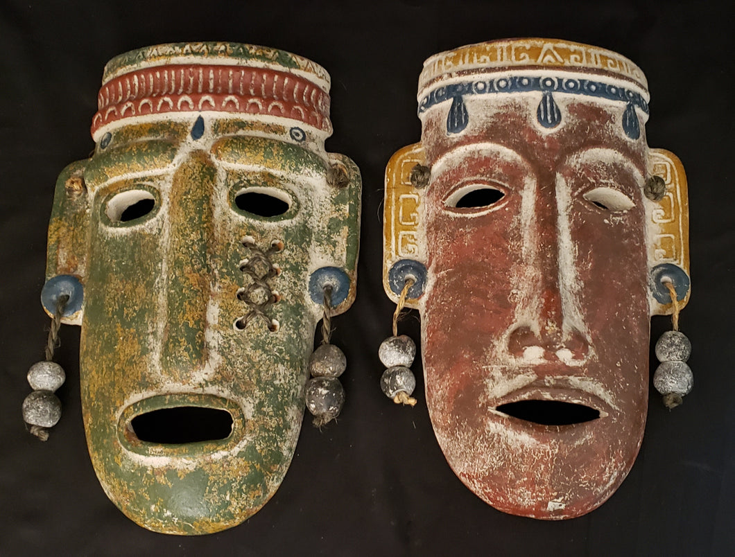 Aztec Mayan Warrior Tribal Masks