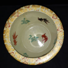 Load image into Gallery viewer, Asian Porcelain Fish Bowl/Planter
