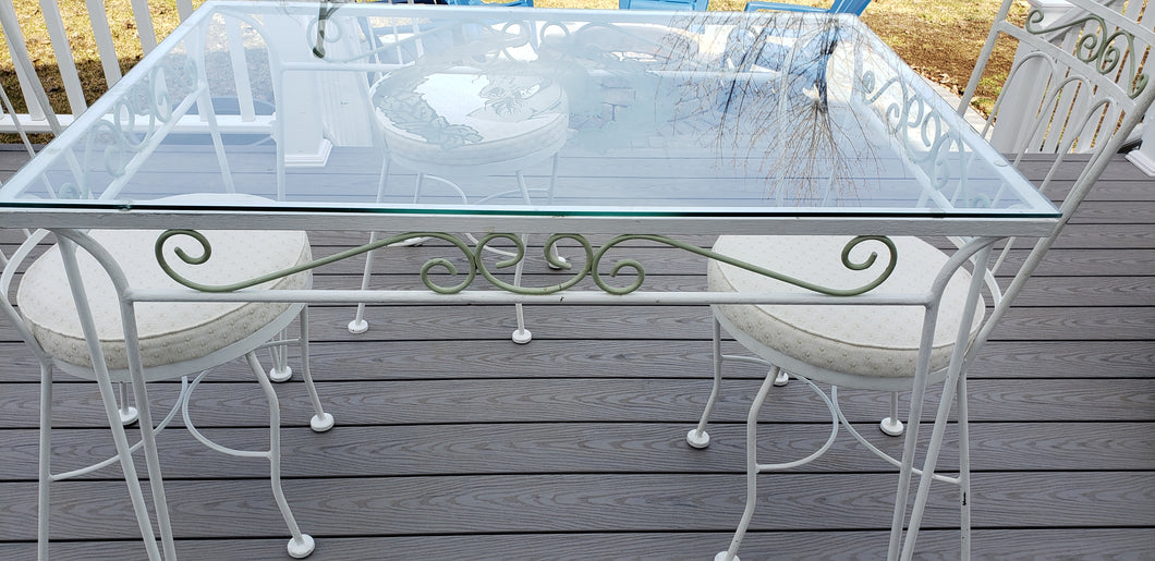 Outdoor Wrought Iron Table