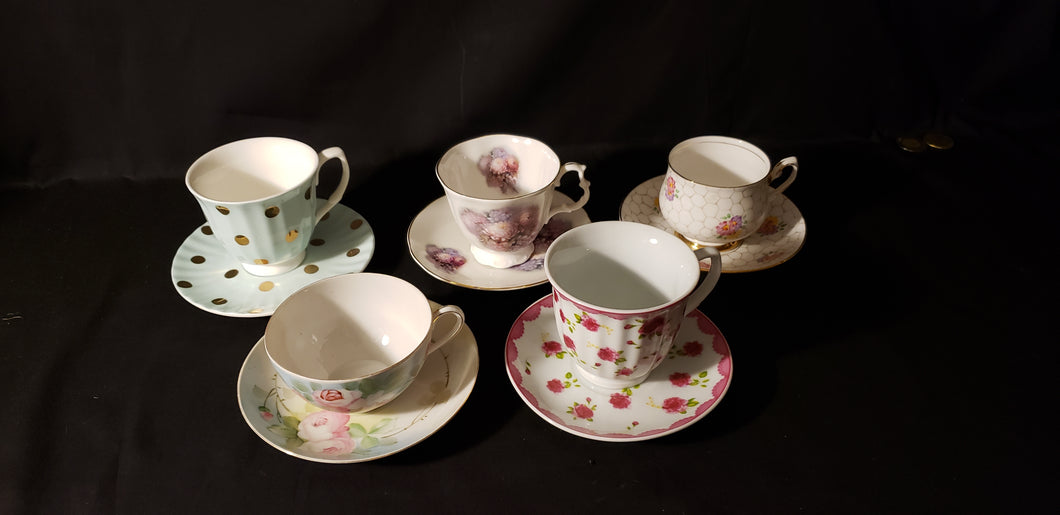 Assorted Cups and Saucers