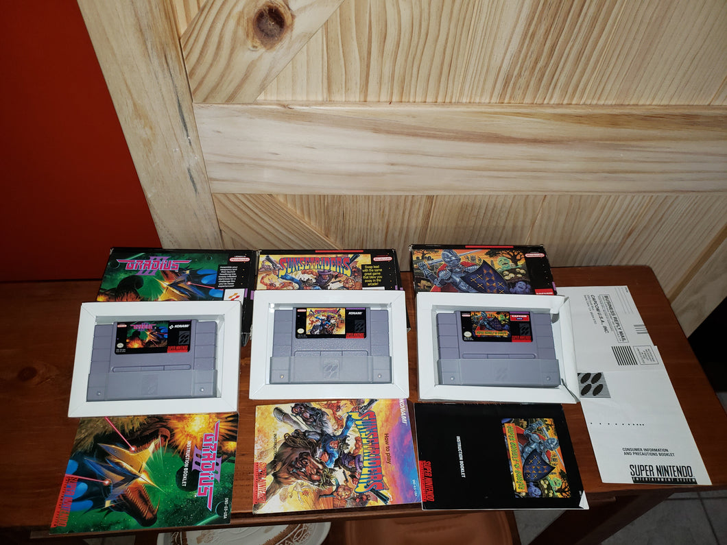 SNES Video Games - Complete in Box