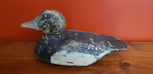 Load image into Gallery viewer, Black Rustic Wood Duck Decoy
