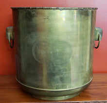 Load image into Gallery viewer, Large Brass Planter with Handles
