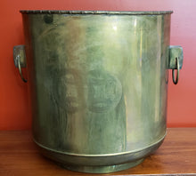 Load image into Gallery viewer, Large Brass Planter with Handles
