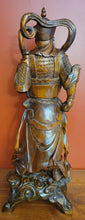 Load image into Gallery viewer, Rosewood Carved Samurai Warrior Statue
