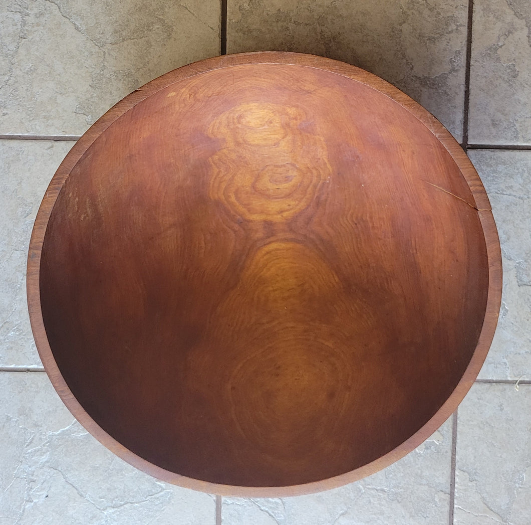 Antique Wooden Dough Bowl