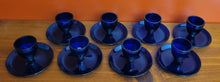 Load image into Gallery viewer, Cobalt Blue Glass Egg Cups
