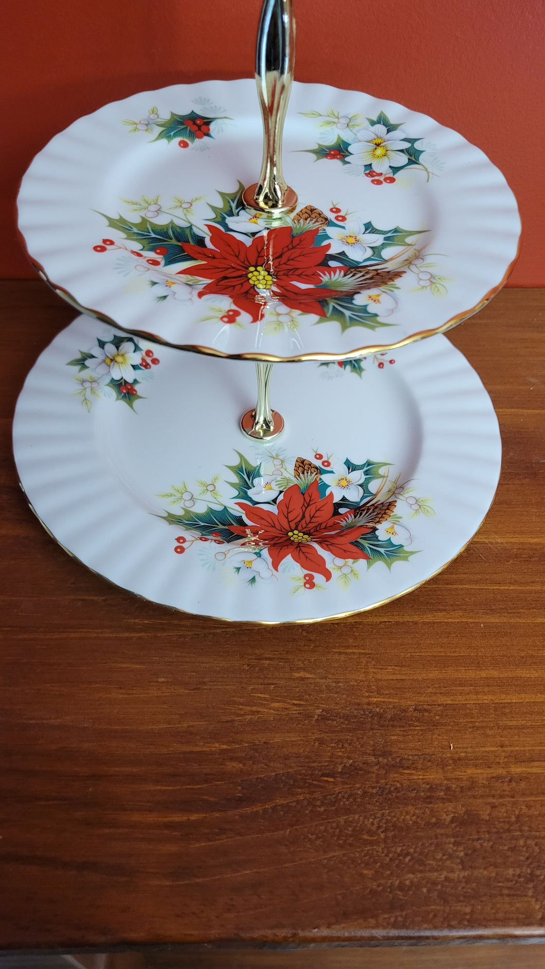 Royal Albert Bone China 2 Tier Cake Stand