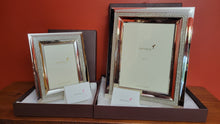 Load image into Gallery viewer, New! Beautiful Pair of Papyrus Mirrored Metal Picture Frames w/ Crystal Border
