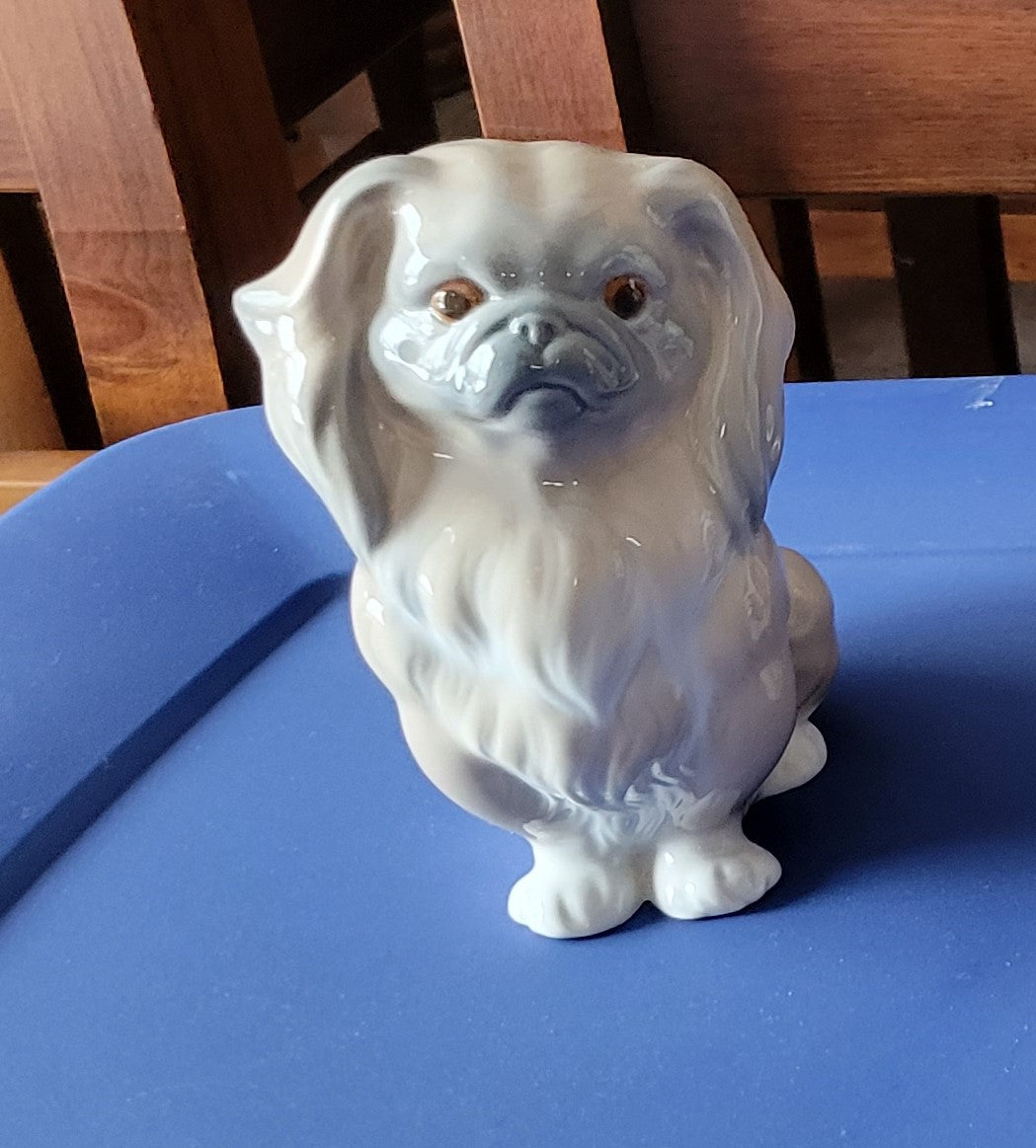 Lladro Porcelain Dog Figurine