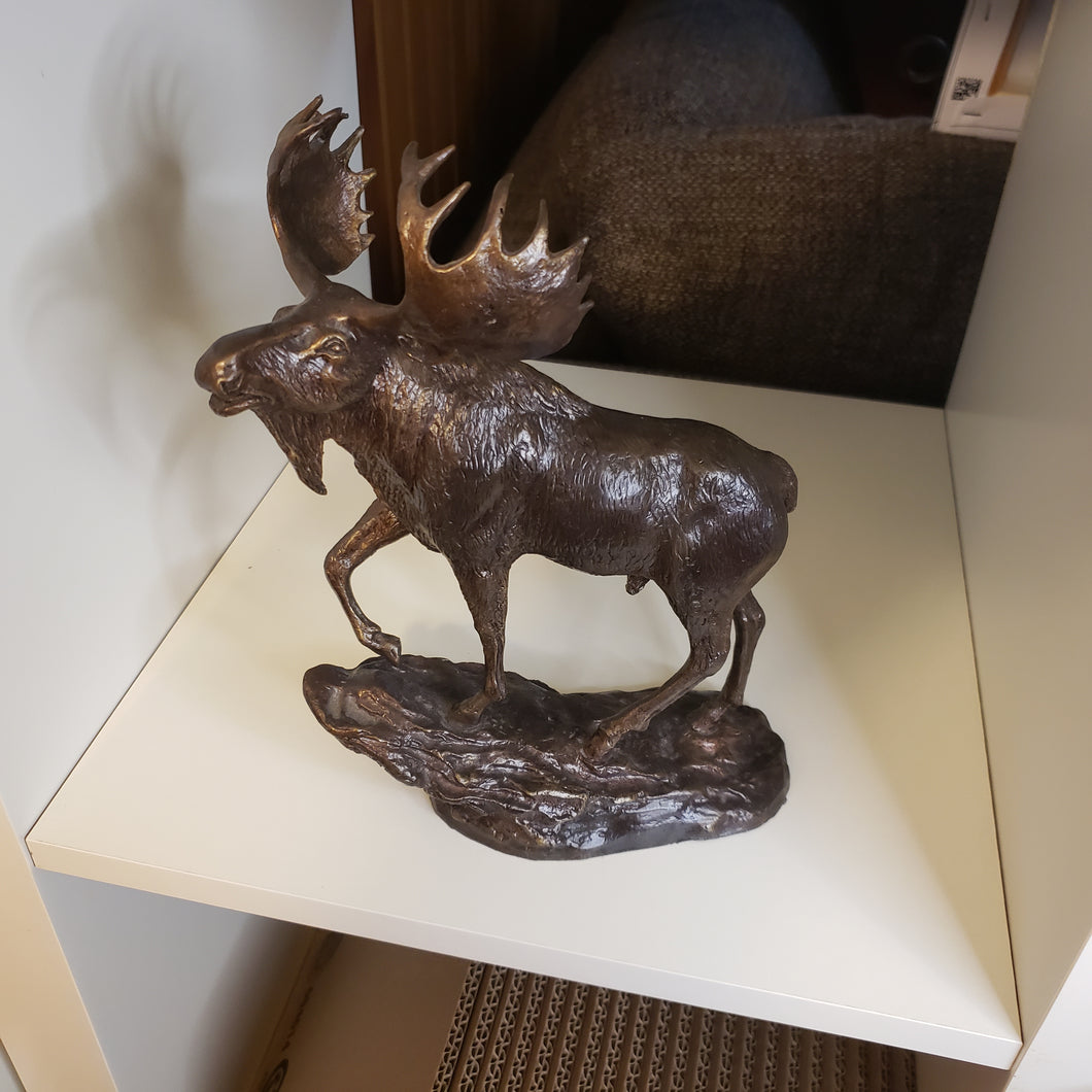 Bronze Moose Sculpture