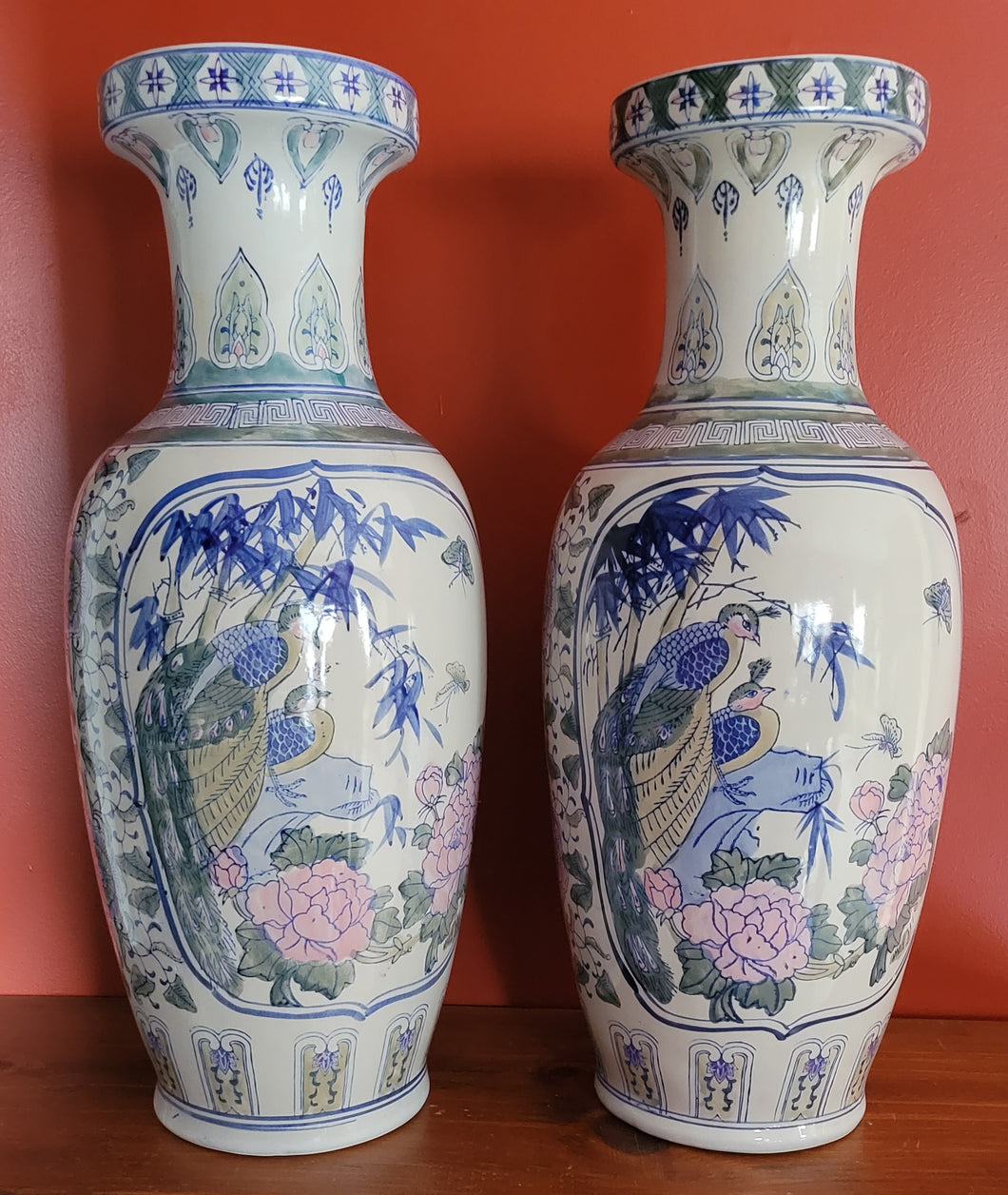 Tall Pair of Chinese Decorative Vases, 23