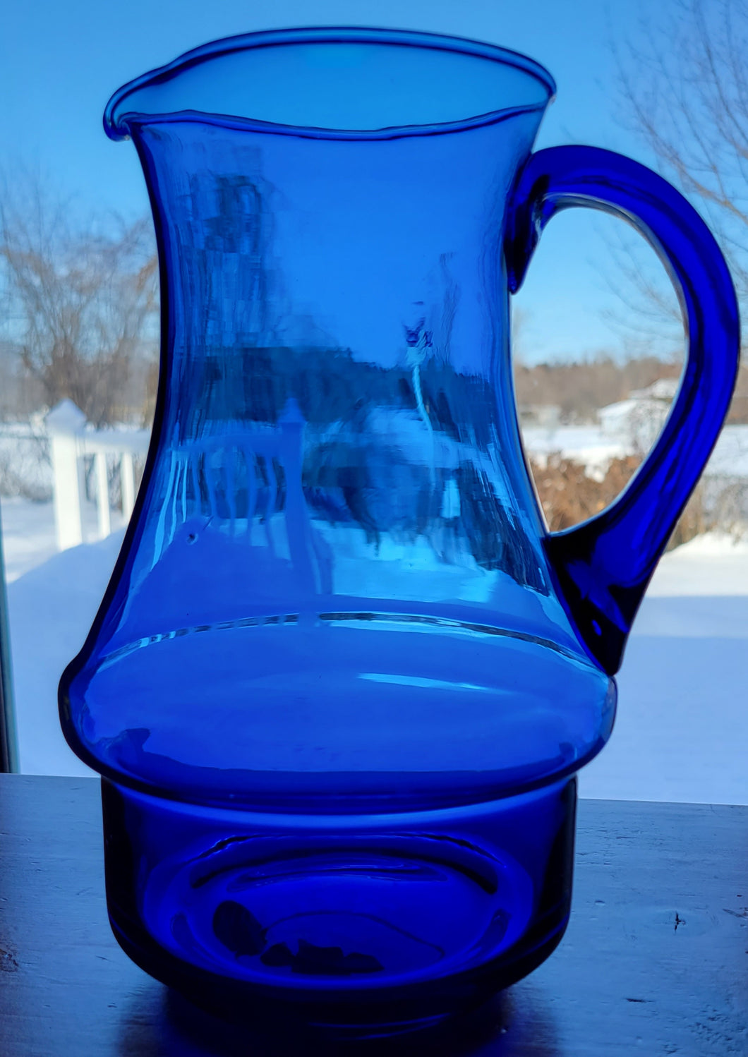 Cobalt Blue Water Pitcher