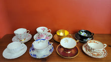 Load image into Gallery viewer, 18 Assorted Teacups and Saucers
