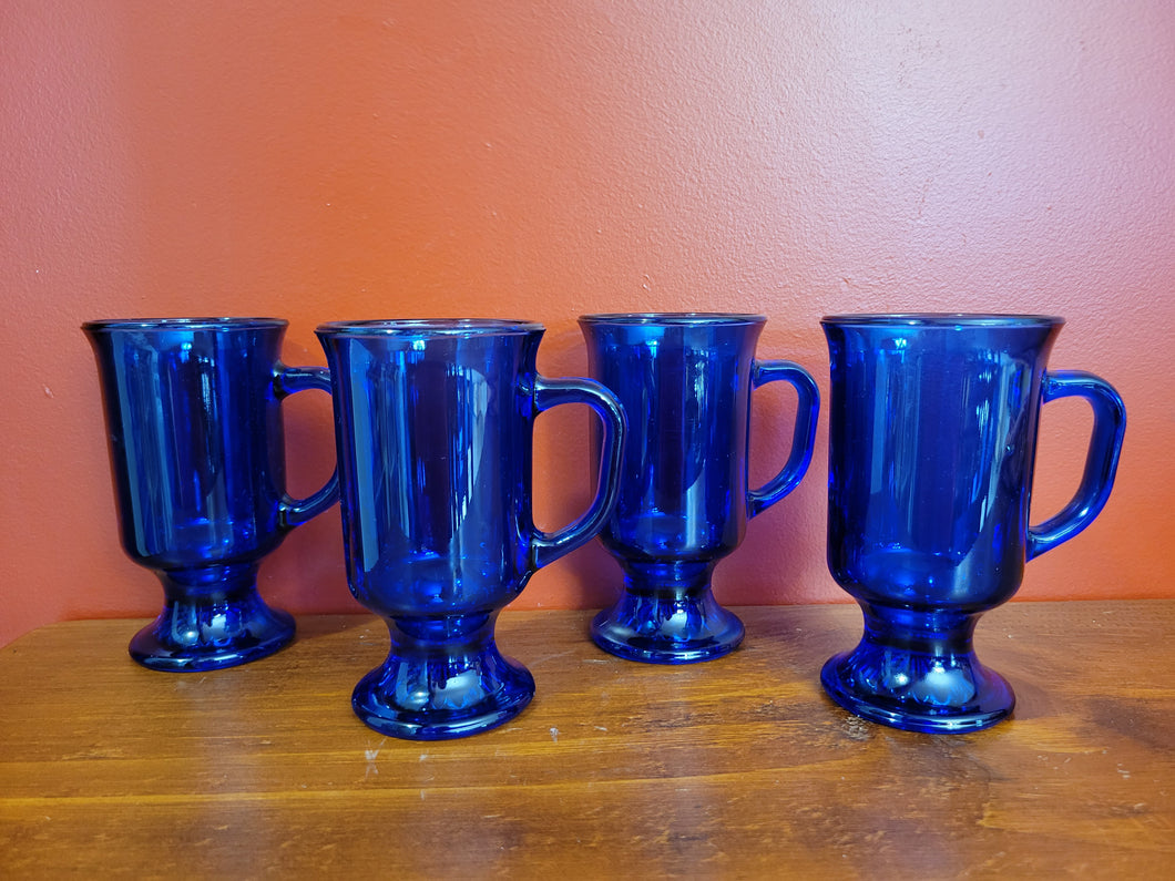 Cobalt Blue Coffee Mugs (4)