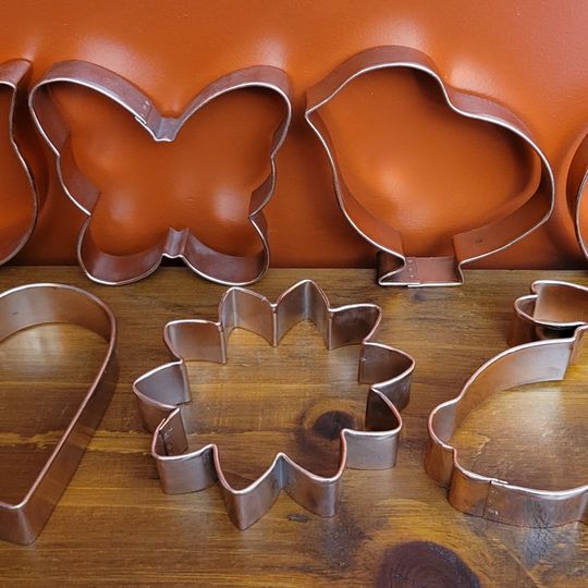 Large Copper Cookie Cutters (7)