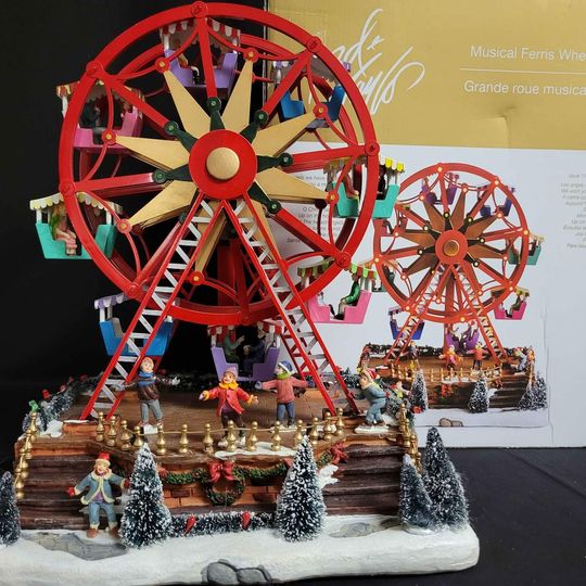 Lord & Taylor Musical Ferris Wheel Scene W/ LED light & Plays 11 Songs