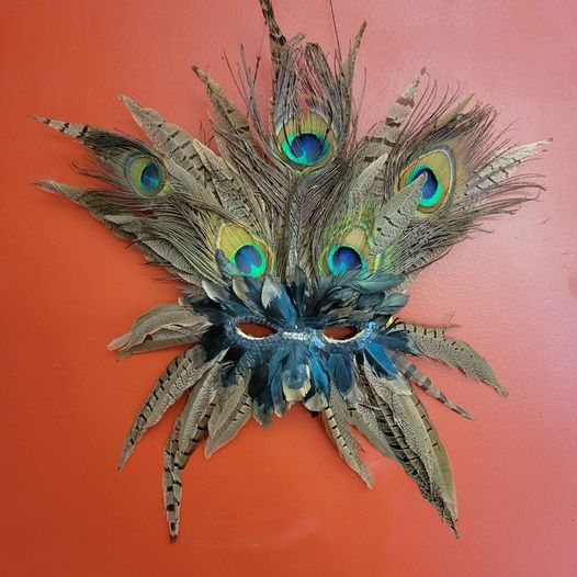 Beautiful! Peacock Feather Mask