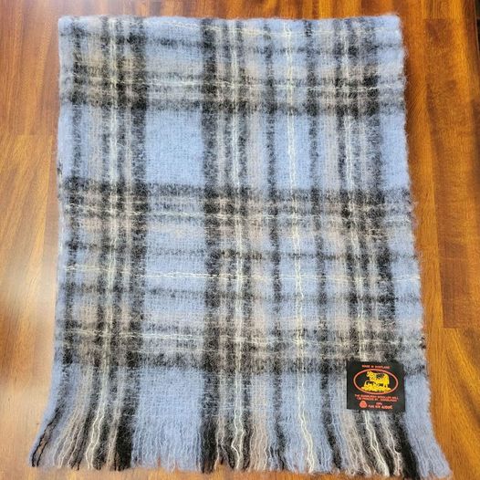 Scottish Tartan Throw w/ Fringe,Made of 100% Wool