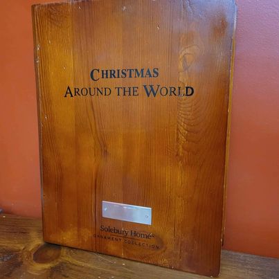 Solebury Home Ornament Collection,Christmas Around the World in Wooden Book