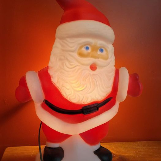 Christmas Santa Plastic Blow Mold