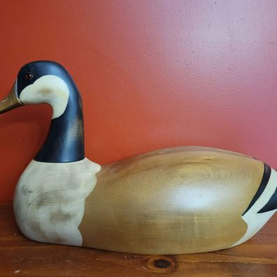 Cabela's Wood Hand Painted Decoy, Marked Cabela's,17