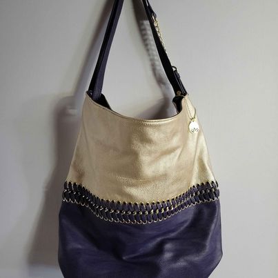 Big Buddha Shoulder Bag Purse w/ Laced Up Detailing Across Front