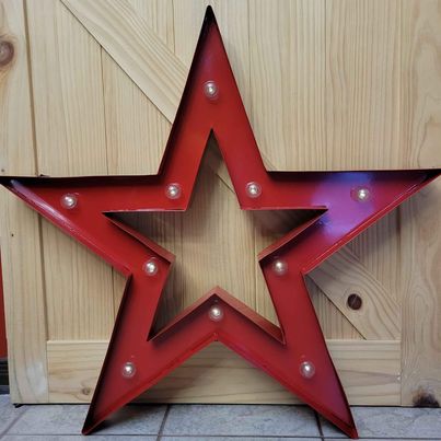 Decorative! Light Up Threshold Star Marquee Light