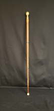 Load image into Gallery viewer, Brass Round Top Captains Walking Stick
